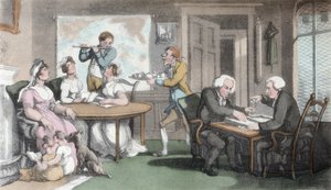 La serata sociale, illustrazione da 